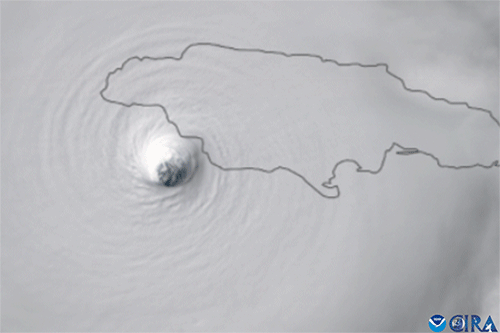 Hurricane Melissa makes landfall in Jamaica on Tuesday, Oct. 28, 2025.