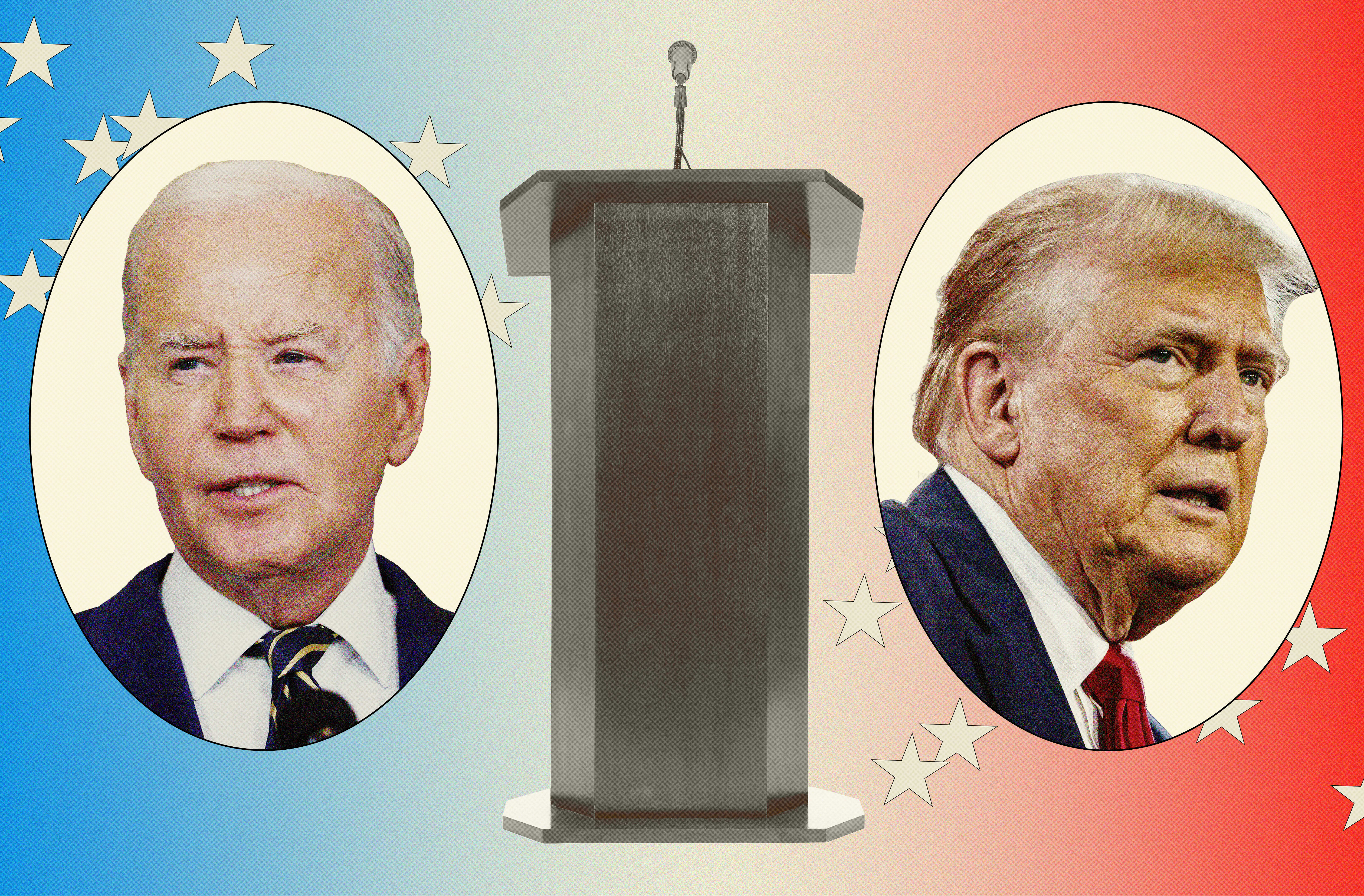 Photo Illustration: Joe Biden and Donald Trump