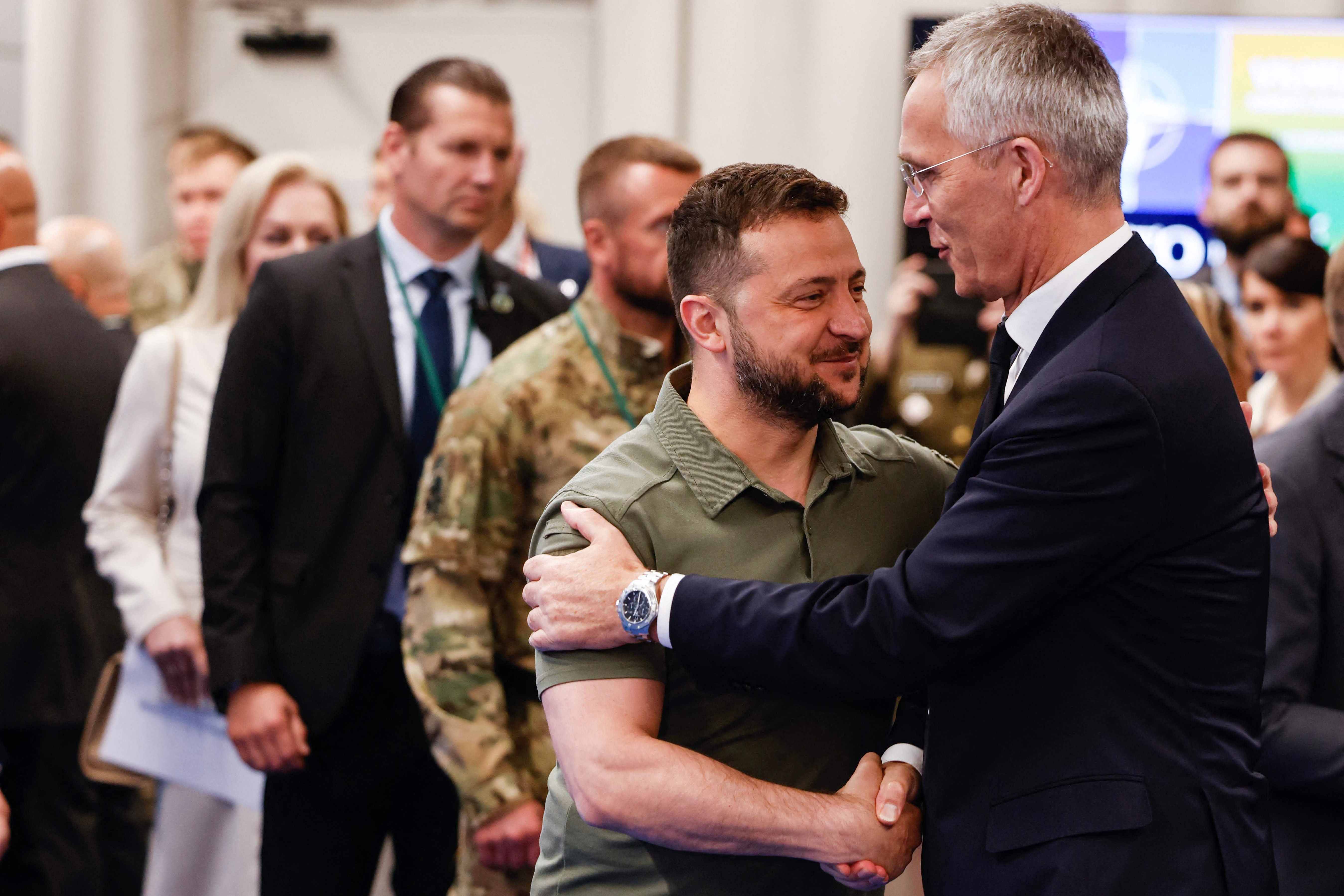 Zelenskyy Stoltenberg NATO