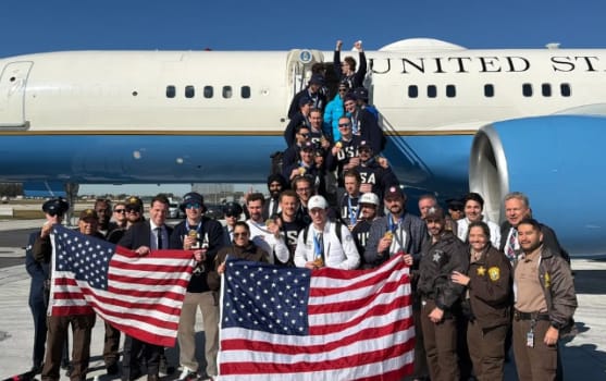 U.S. Men’s Hockey Team players 