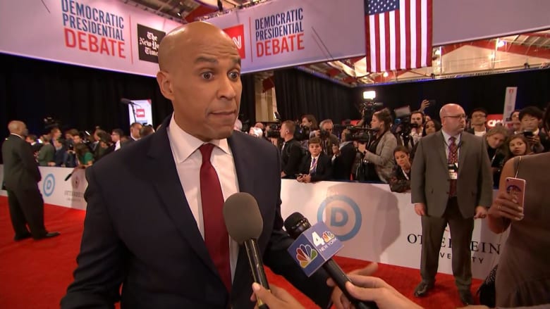 Booker says Democrats 'cannot tear each other down' after the fourth debate