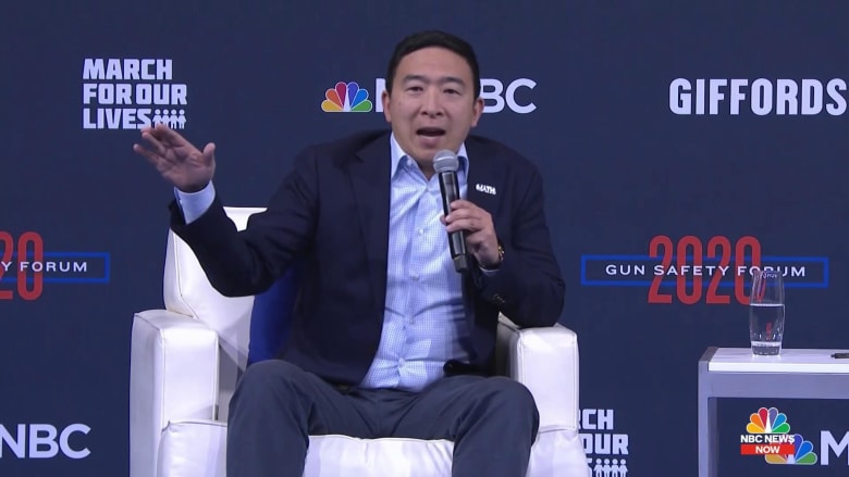 Andrew Yang: Have gun companies pay a fine when their product is used to kill an American