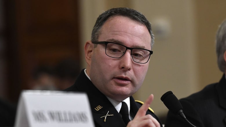 Vindman tells Himes: 'I'd call myself never partisan'