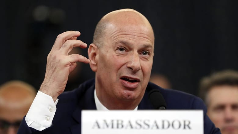 Sondland: Security aid was 'absolutely' contingent on investigation announcement