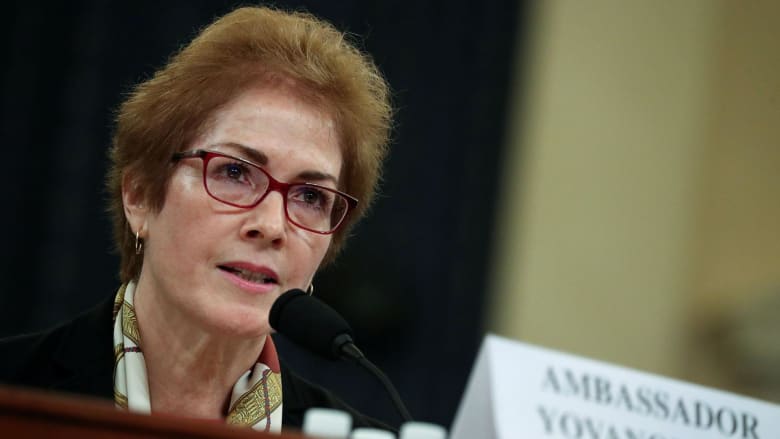 Yovanovitch was 'shocked and devastated' when reading what Trump said about her