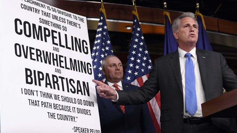 House Republicans respond to vote on impeachment report