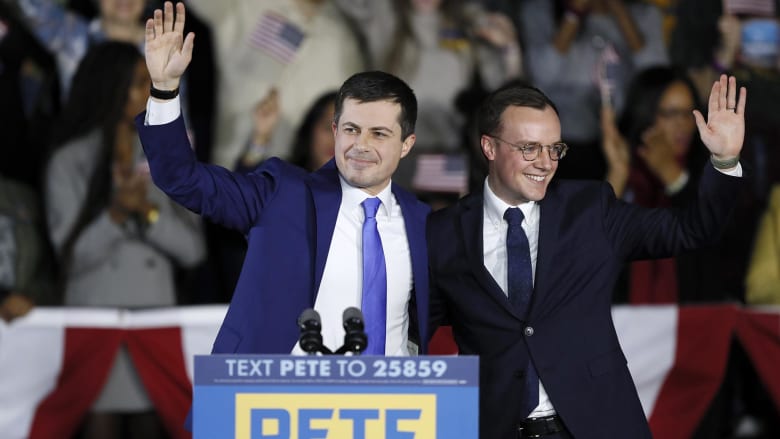 Watch Buttigieg thank husband, ‘the future first gentleman of the United States’