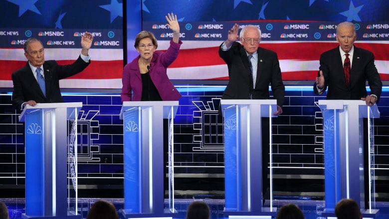 Sanders, Bloomberg, Biden spar over democratic socialism