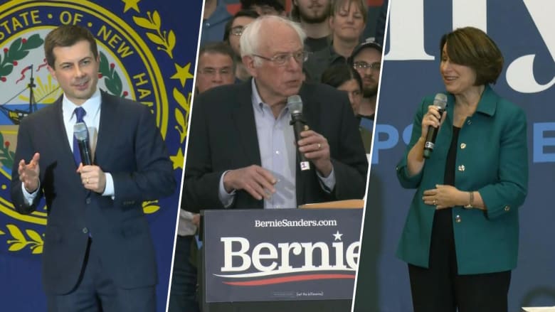 Buttigieg, Sanders, Klobuchar react to partial Iowa caucus results