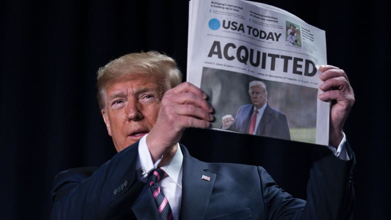 Trump calls impeachment 'a terrible ordeal' at the National Prayer Breakfast