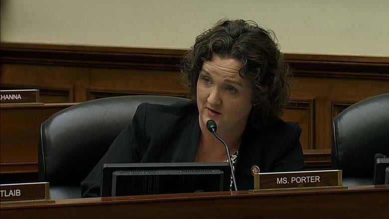 Porter presses CDC director to confirm coronavirus testing will be free
