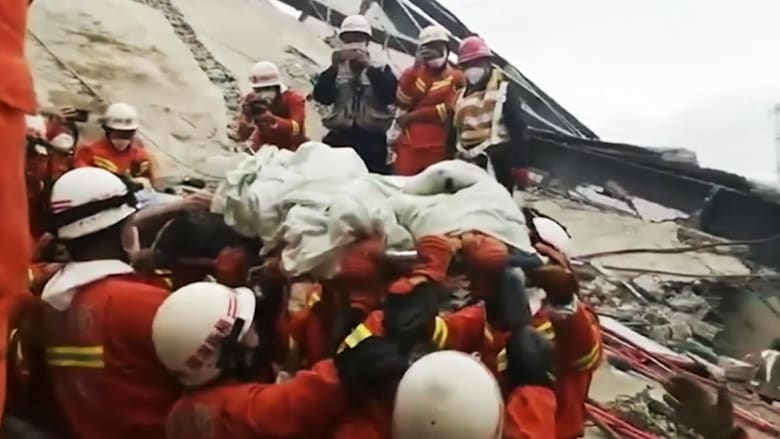 Man rescued after being trapped 69 hours in collapsed coronavirus hotel