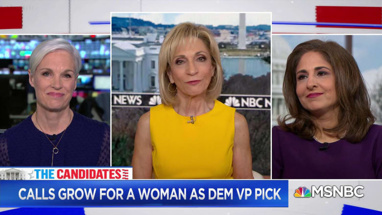Pressure grows for Democratic nominee to choose a female running mate