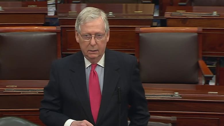 'The Senate stepped up': McConnell praises deal on coronavirus relief