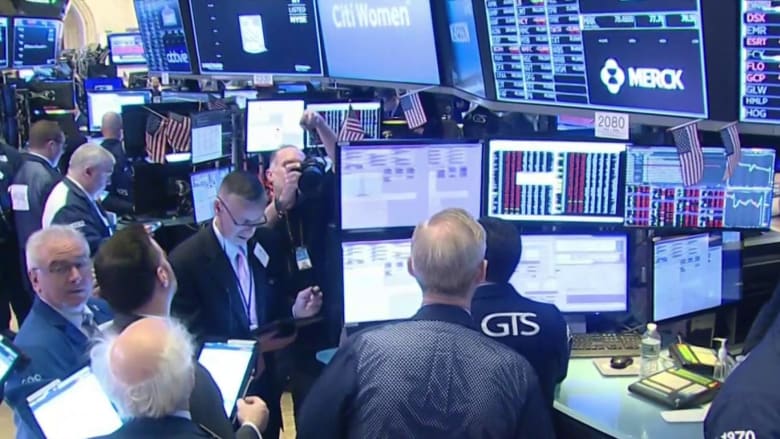 Stock trading halted after markets plunge at market open