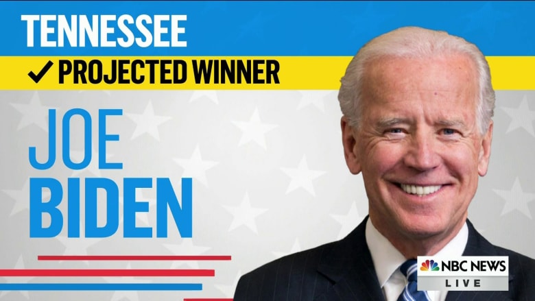 NBC News projects Joe Biden wins Tennessee primary