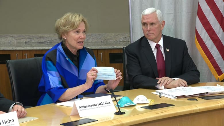 Pence meets with mask makers, team says only the sick should wear them