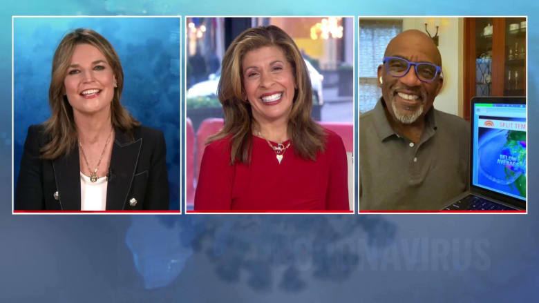 Savannah Guthrie, Hoda Kotb and Al Roker anchor TODAY from 3 different locations