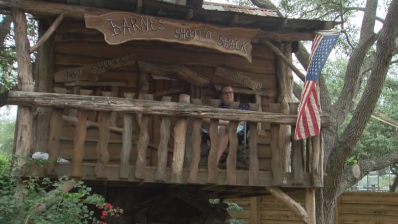 Doctor moves into backyard treehouse to protect family from COVID-19