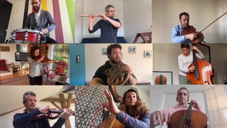 Orchestra performs 'Bolero' despite being separated by coronavirus precautions
