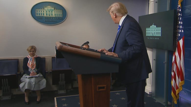 Watch: Dr. Birx reacts as Trump suggests ‘injection’ of disinfectant to beat coronavirus