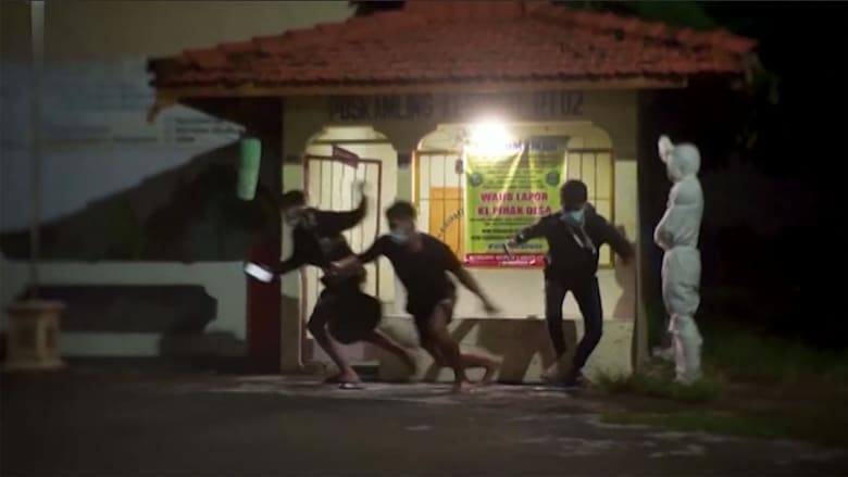 WATCH: Indonesians dress as ghosts to 'scare' residents into staying home during coronavirus