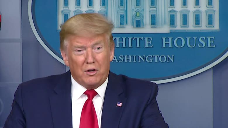 Trump on the CDC guidance recommending face masks: 'It is voluntary'