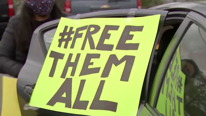 Virginia caravan protest demands release of ICE detainees