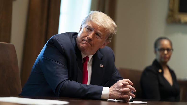 Trump discusses 'rough plague' of coronavirus with recovered patients