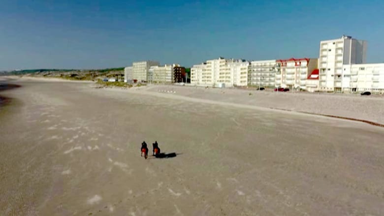 Eerily empty French beaches will remain closed even after lockdown eases