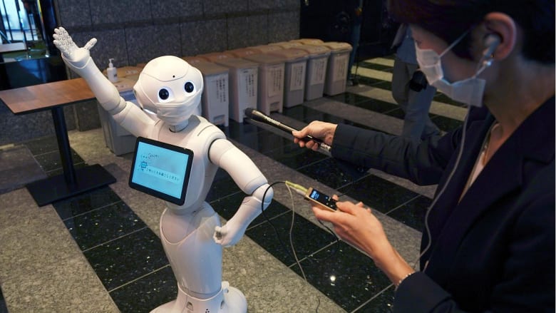 Robots installed at hotels used to treat coronavirus patients