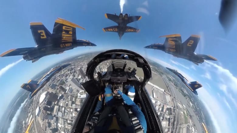Blue Angels flyover honors COVID-19 frontline workers of New Orleans