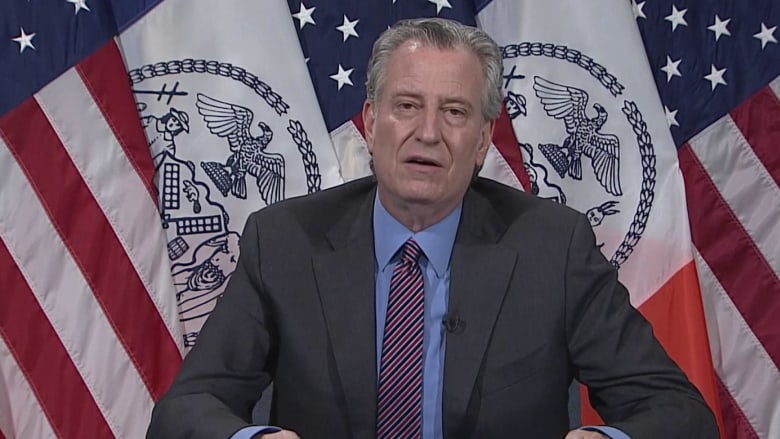 Mayor de Blasio announces plan to open certain streets to bicyclists and pedestrians