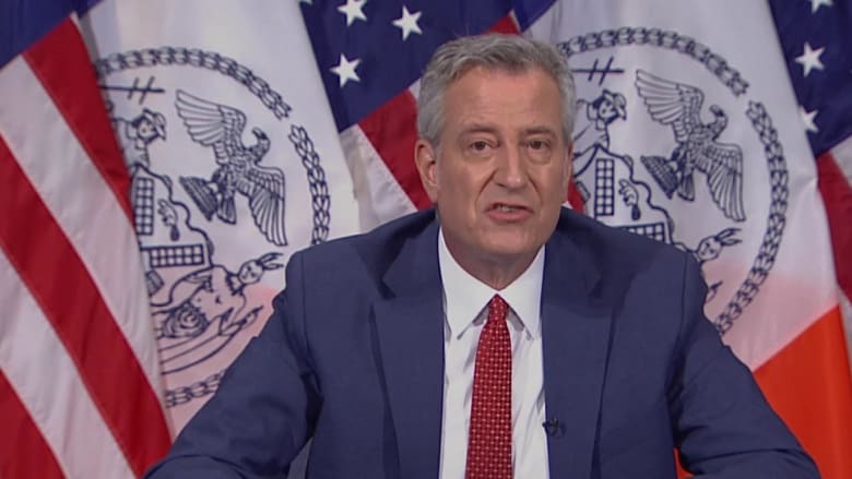 Mayor de Blasio discusses formation of contact tracing team for New York City