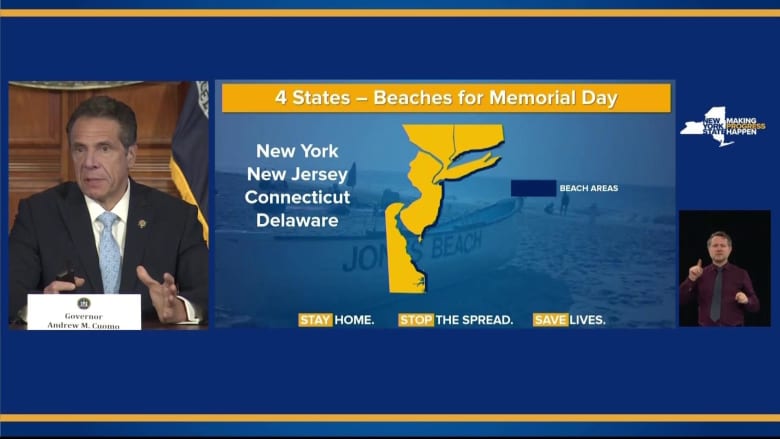 Cuomo announces multi-state beach reopening plan for Memorial Day weekend