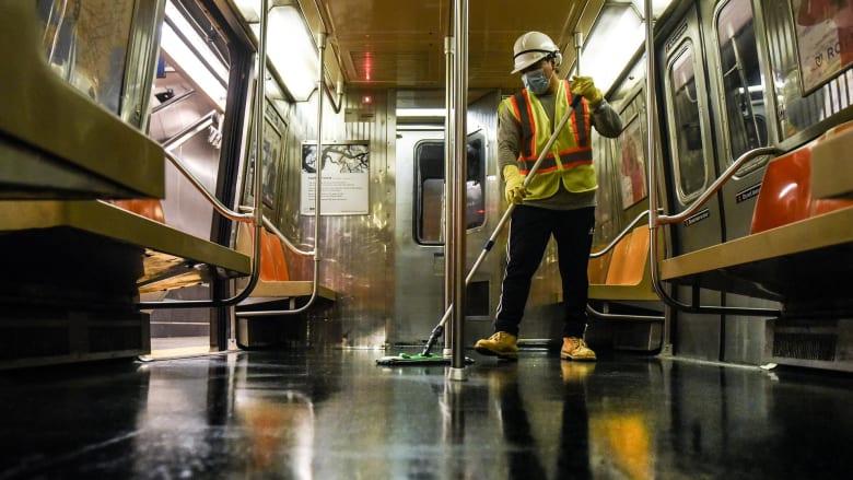 New York City subway closes for nightly disinfection