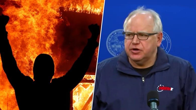 ‘This is not grieving’: Minnesota’s governor calls fourth night of unrest ‘absolute chaos’