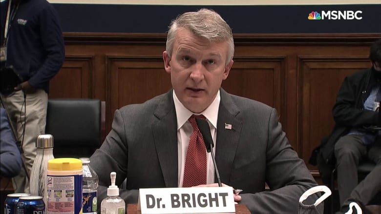 Dr. Bright: U.S. could face its 'darkest winter' if not prepared for coronavirus