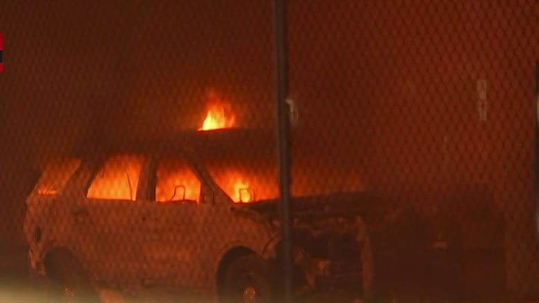 Miami protests turn violent 'in a heartbeat' after car lit on fire, police use tear gas to disperse crowds