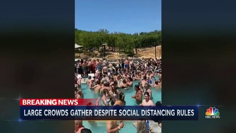 Large crowds gather for Memorial Day Weekend despite coronavirus restrictions
