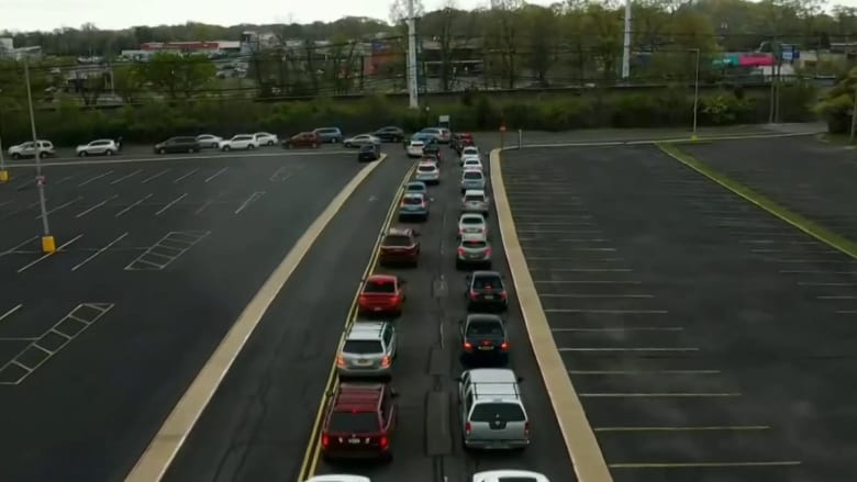 Food bank lines grow across the U.S. as unemployment soars