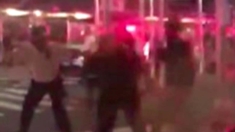 Video appears to show officers hitting cyclist on Manhattan street