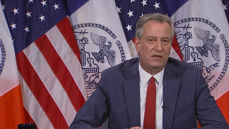 De Blasio: 'Any officers who are under investigation will not be present during protests'