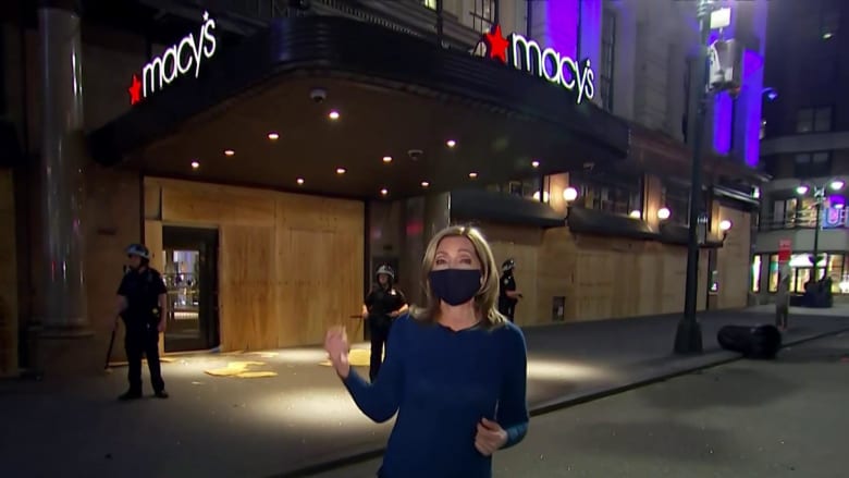 New York police make arrests as looters hit iconic Macy's store