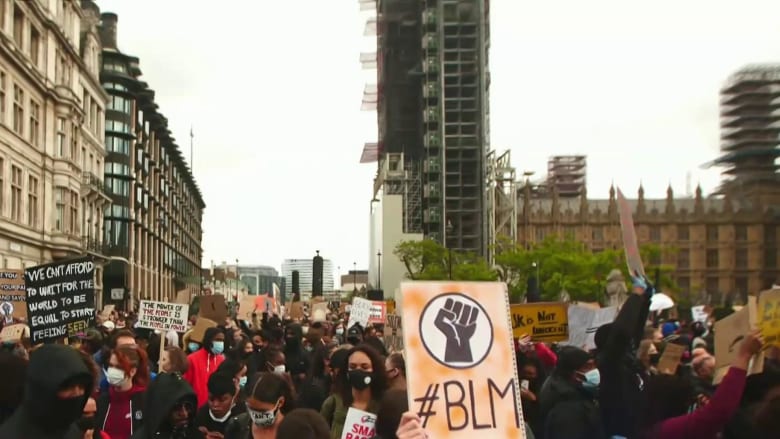 Protests take place around the world against racial injustice
