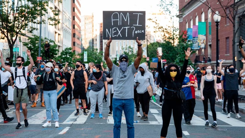 Watch: Demonstrators across the country protest over death of George Floyd
