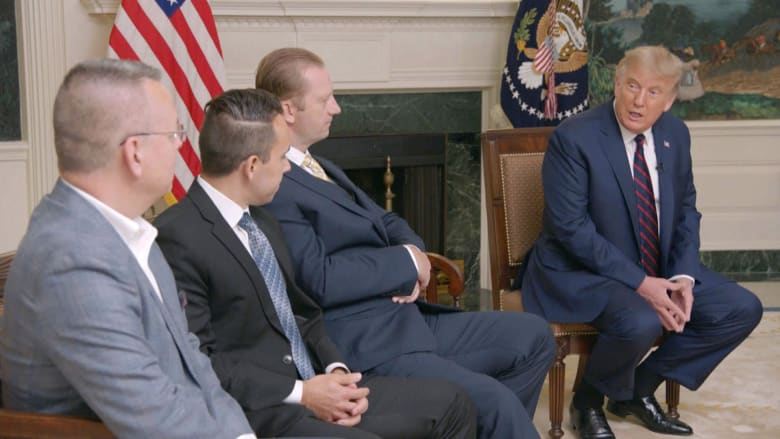Trump meets with former international hostages at White House during 2020 RNC