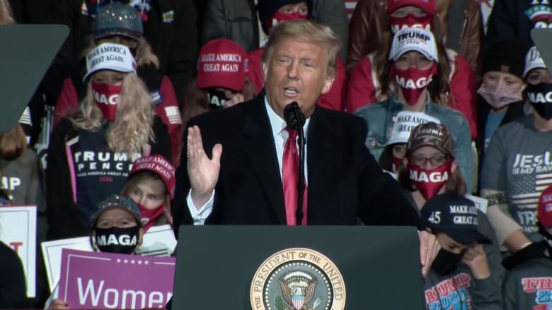 Trump reacts to Harris' questioning of Amy Coney Barrett, calls it 'pathetic'