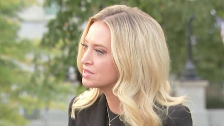 Kayleigh McEnany spoke to reporters without mask day before Covid-19 diagnosis