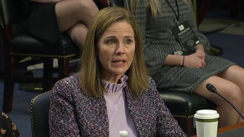 Barrett: 'I can't express a view' on Trump administration border separation policies